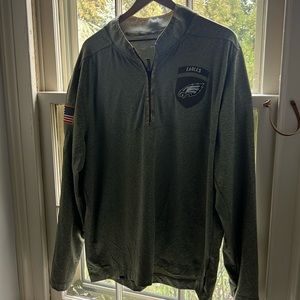 Nike NFL Dri-fit half zip pullover XL olive green